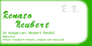 renato neubert business card